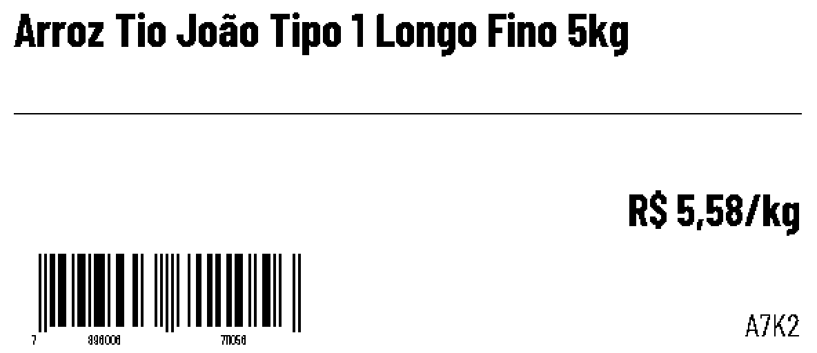 O mesmo layout sem o elemento de preço: sobra um vazio no lugar do R$ 27,90